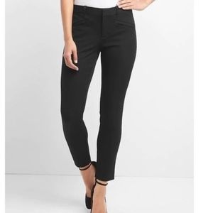 Gap high rise signature skinny ankle black pants
